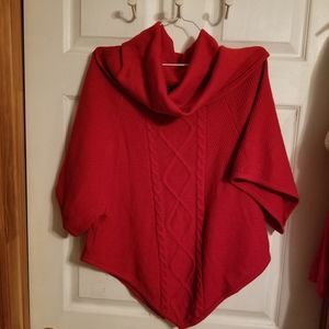 Women's asymmetrical, cowl neck sweater